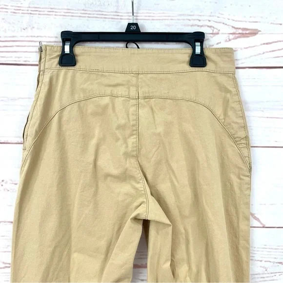 Asos Design Y2K Lace Up Detail Retro High Rise Flare Pants in Beige Stone - Picture 11 of 13